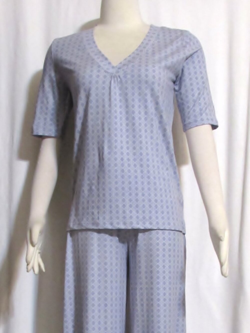 NEW Womens Ladies PAJAMAGRAM Soft Purple Panjamas Top & Pants Set S Orig $94
